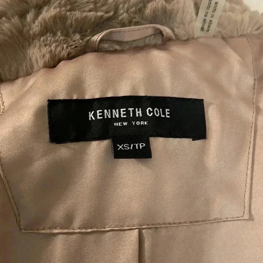 Kenneth Cole Women's Brown Notch Collar Faux Fur Coat​​ - Picture 16 of 16